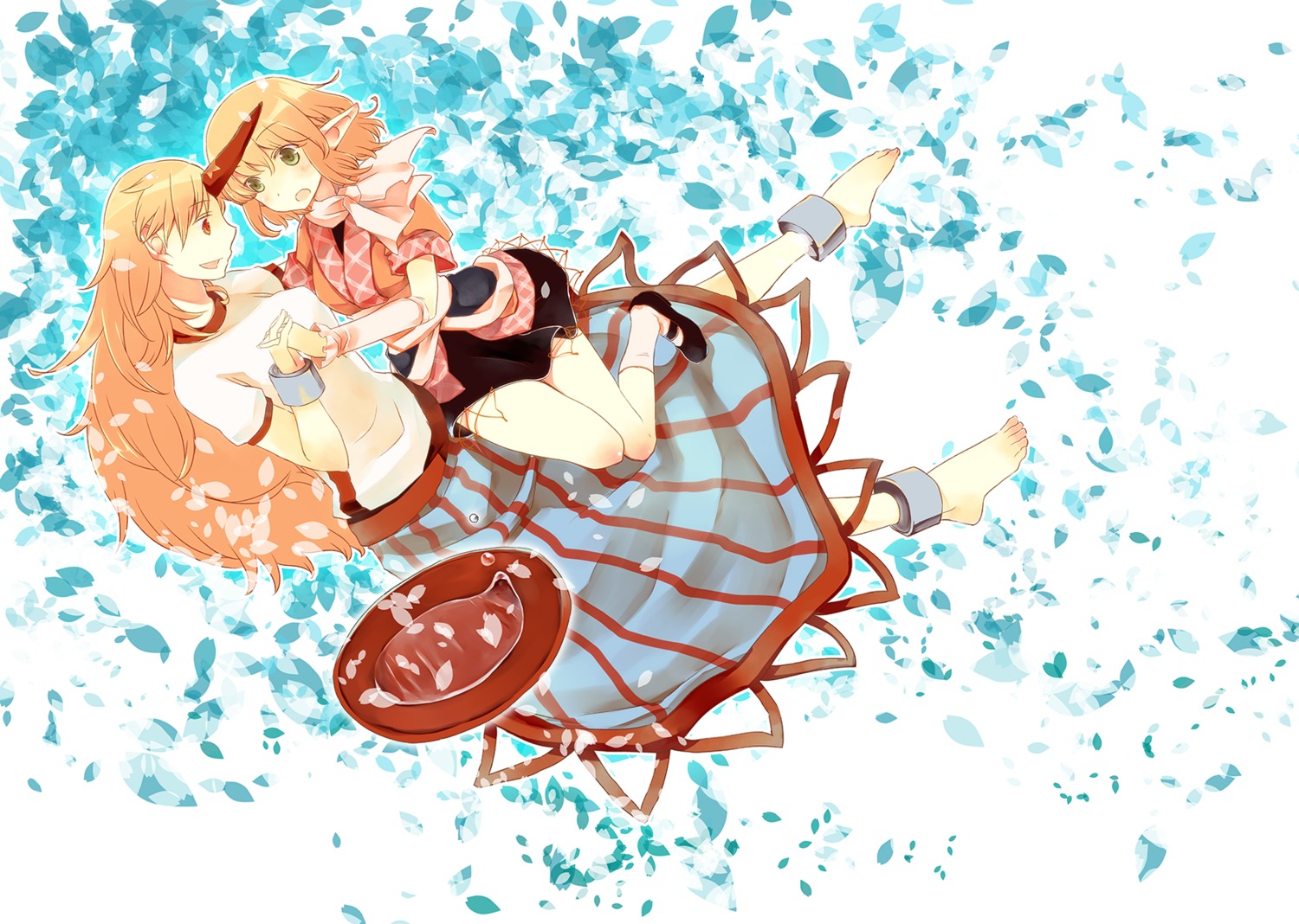 atoki, hoshiguma_yuugi, mizuhashi_parsee, touhou