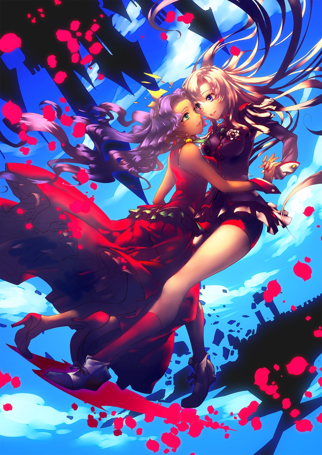 dress, himemiya_anthy, revolutionary_girl_utena, tamachi_kuwa, tenjou_utena