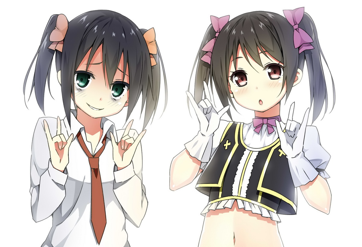 crossover, kuroki_tomoko, love_live!, love_live!_(series), sky-freedom, watashi_ga_motenai_no_wa_dou_kangaetemo_omaera_ga_warui!, yazawa_nico
