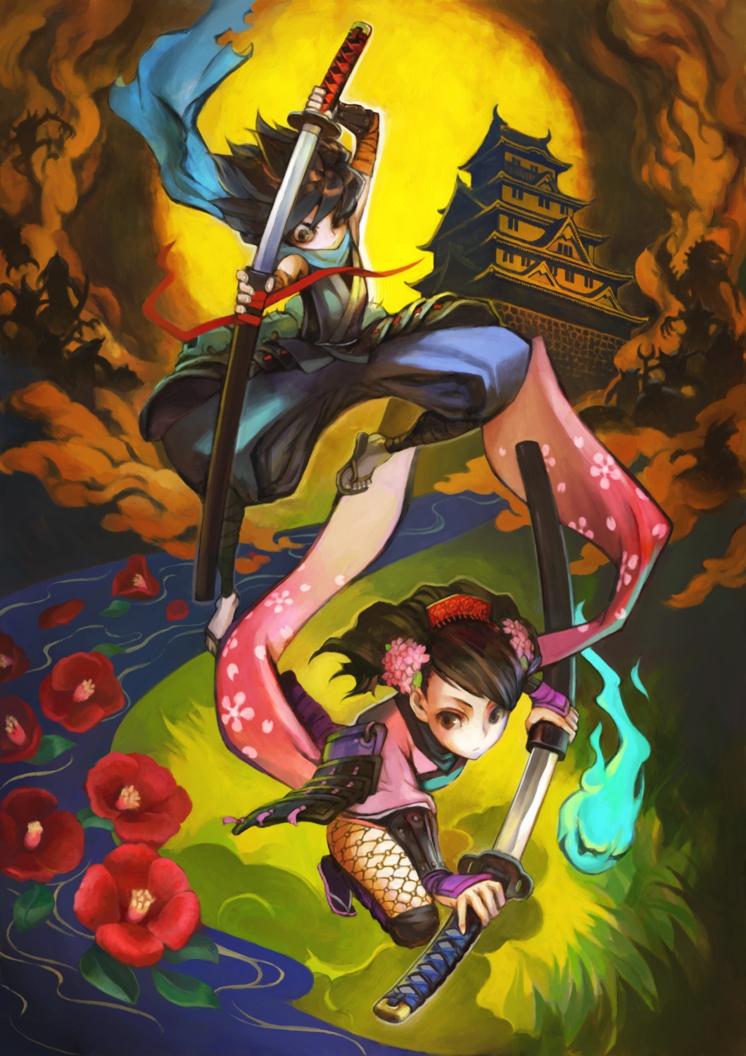 kisuke, momohime_(muramasa), oboro_muramasa, shigatake, sword