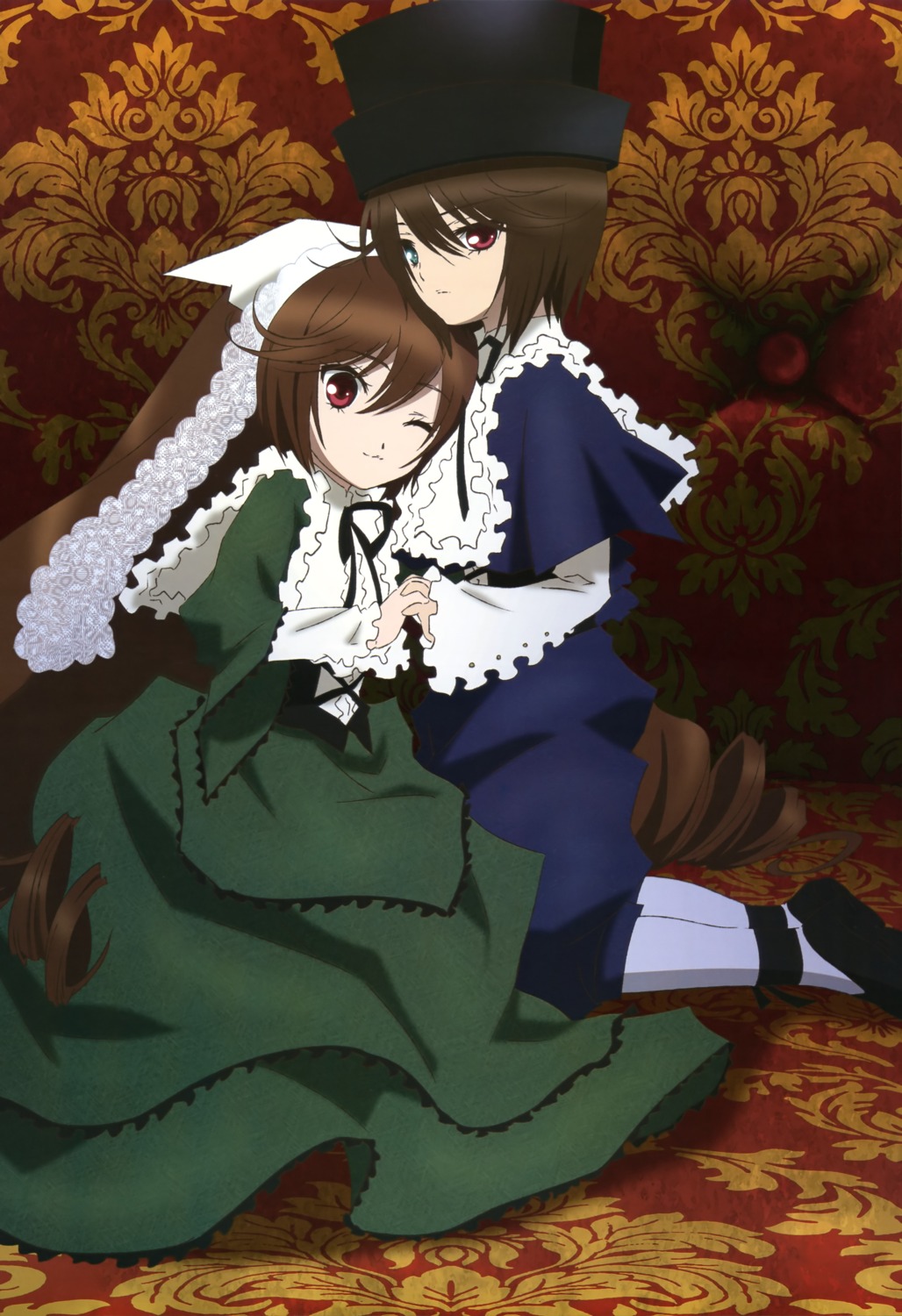 heterochromia, lolita_fashion, rozen_maiden, sakai_kyuuta, souseiseki, suiseiseki
