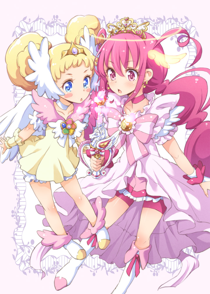 bike_shorts, candy_(smile_precure), hoshizora_miyuki, precure, smile_precure!, tokunou_shoutarou, wings