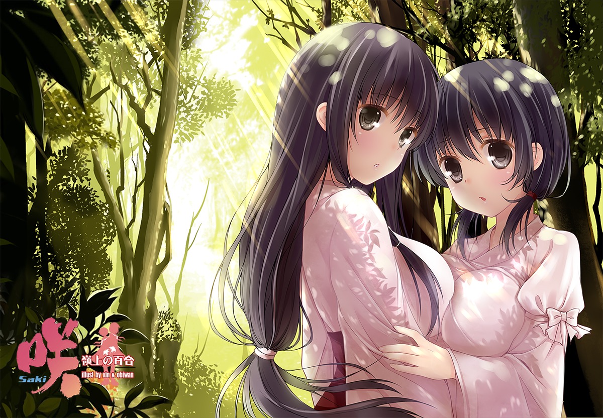 iwato_kasumi, jindai_komaki, miko, obiwan, saki, symmetrical_docking