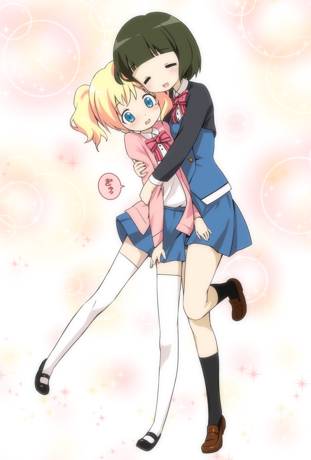 alice_cartelet, kin-iro_mosaic, oomiya_shinobu, seifuku, thighhighs, uz3d