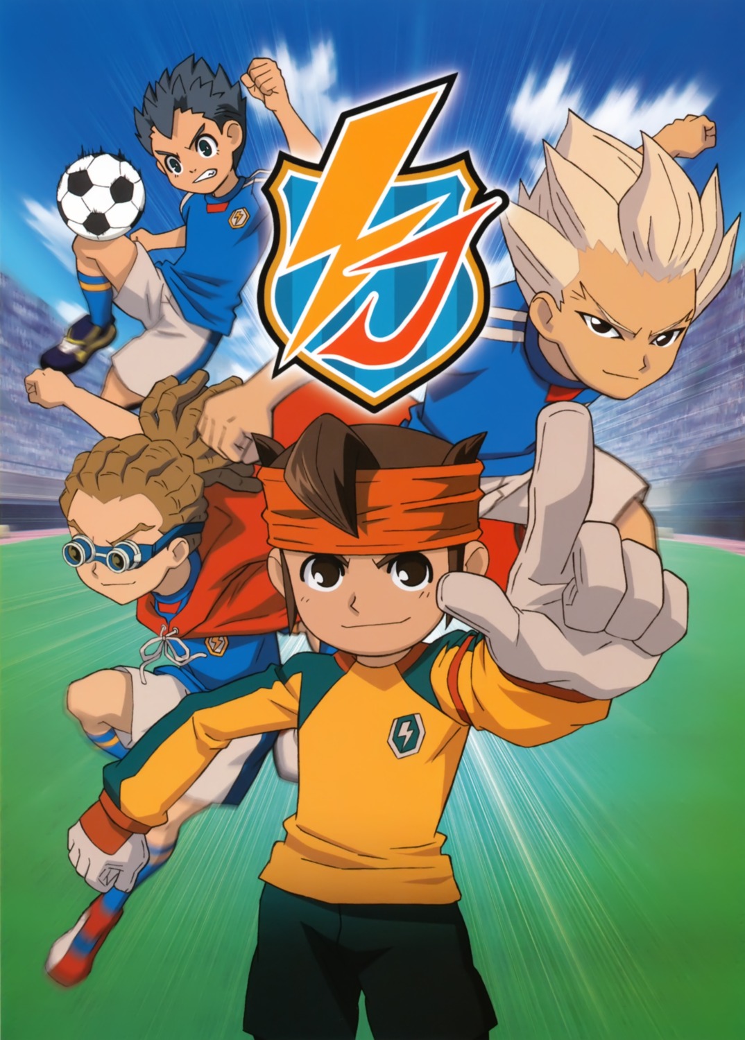 endou_mamoru, gouenji_shuuya, inazuma_eleven, kidou_yuuto, male, soccer, utsunomiya_toramaru, yabuno_tenya