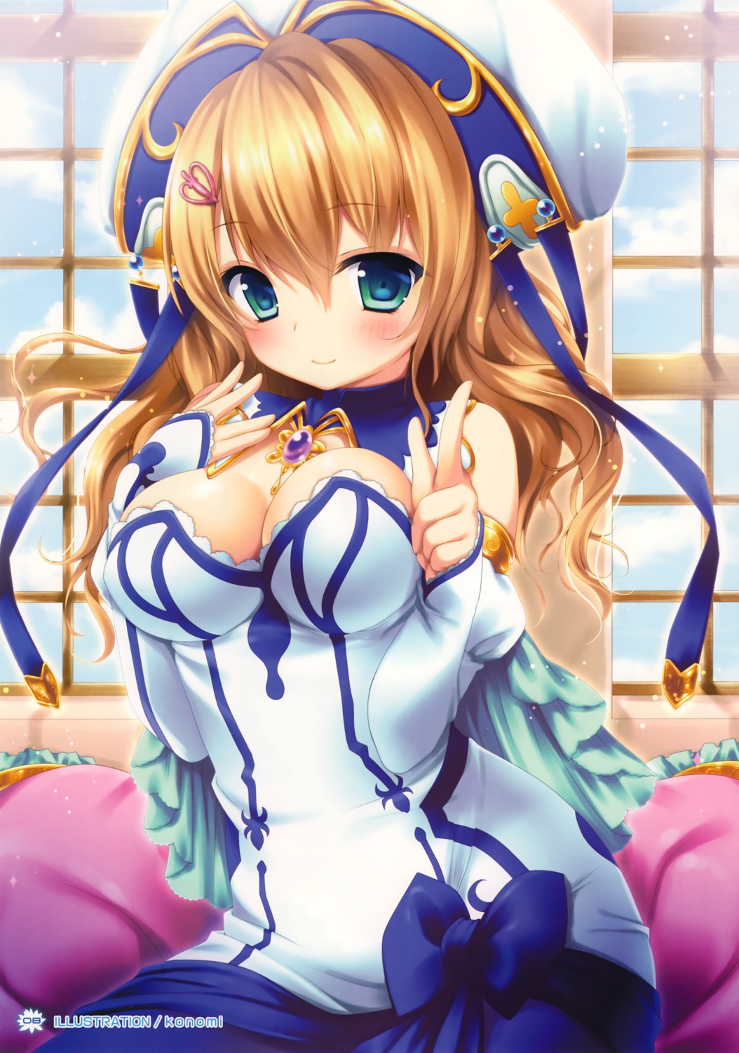 cleavage, konomi, natsume_sakuya, parasol, yume_koi