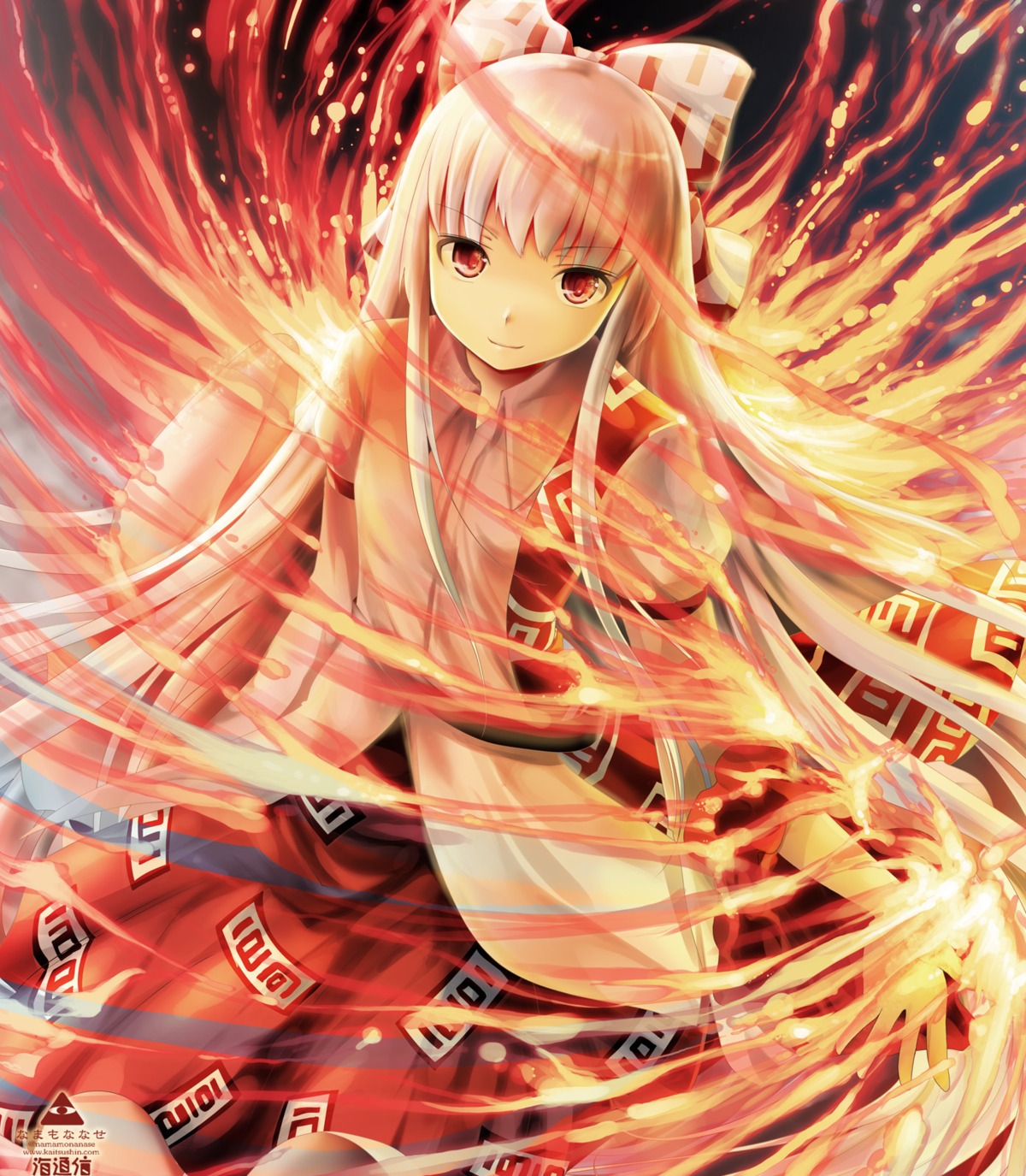 fujiwara_no_mokou, namamo_nanase, touhou