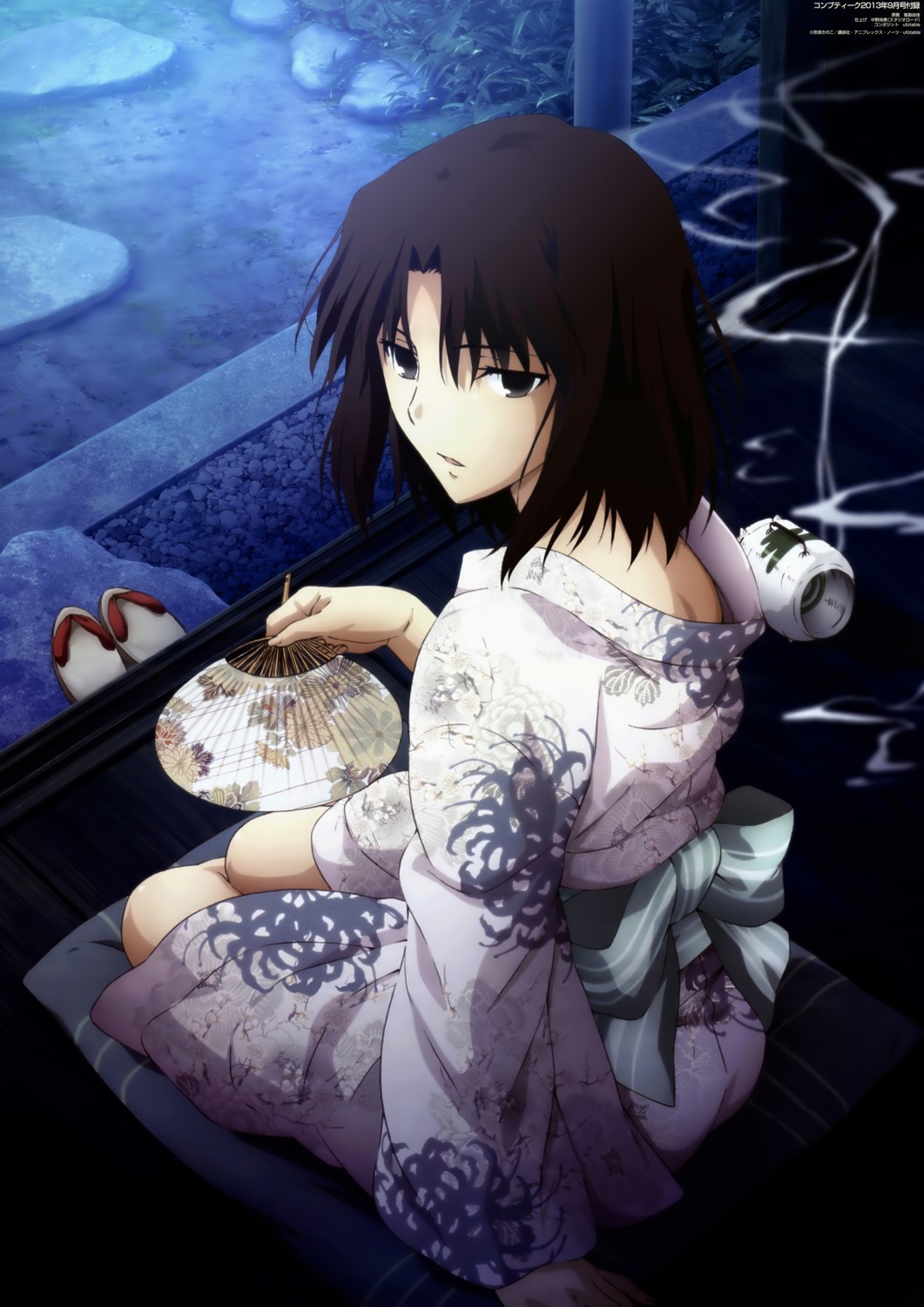 kara_no_kyoukai, ryougi_shiki, shiojima_yuka, yukata