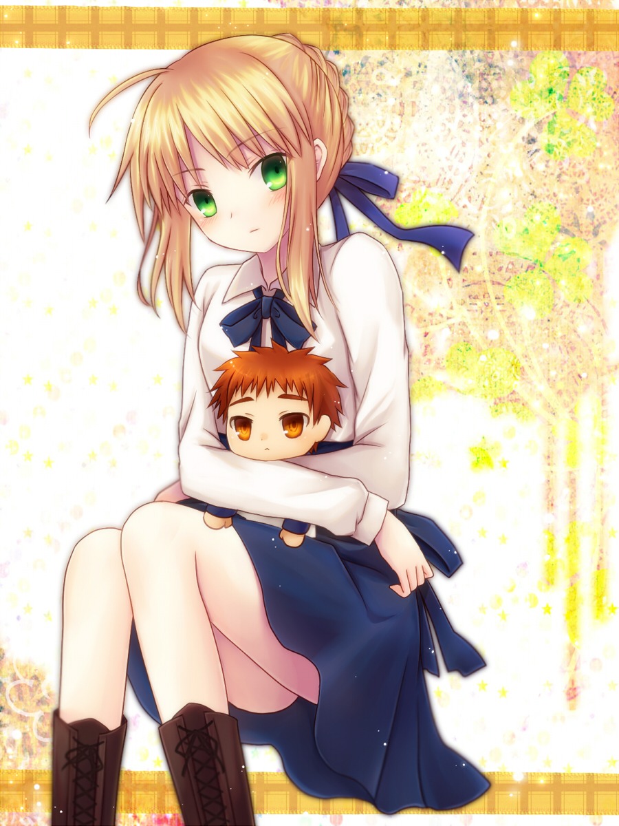 amano_sora, artoria_pendragon_(fate), emiya_shirou, fate/stay_night