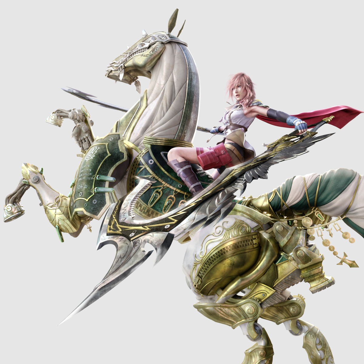 cg, final_fantasy, final_fantasy_xiii, lightning, odin_(final_fantasy), square_enix, sword