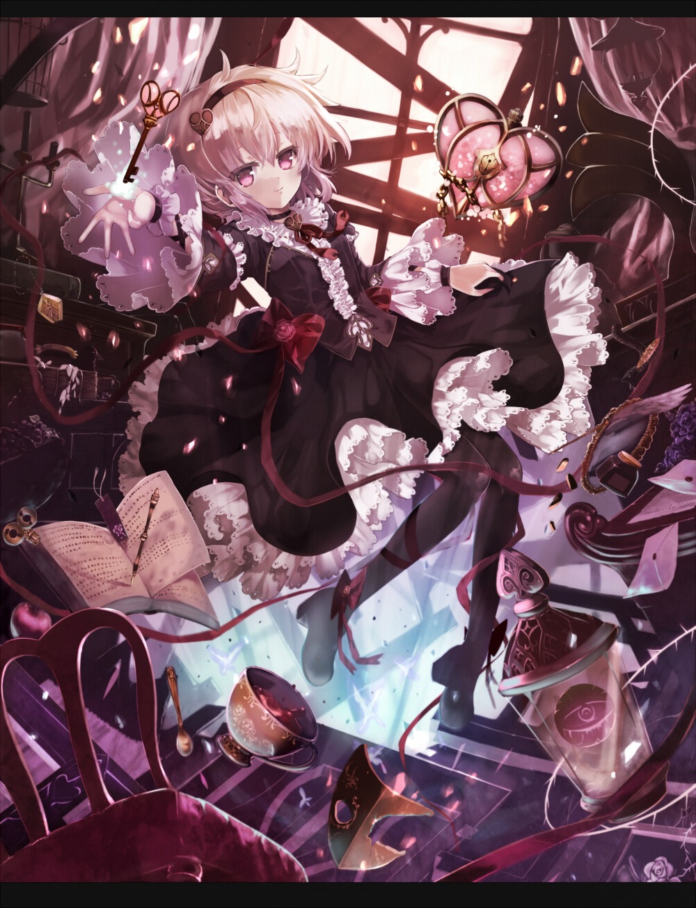 komeiji_satori, pantyhose, sumisu_(mondo), touhou