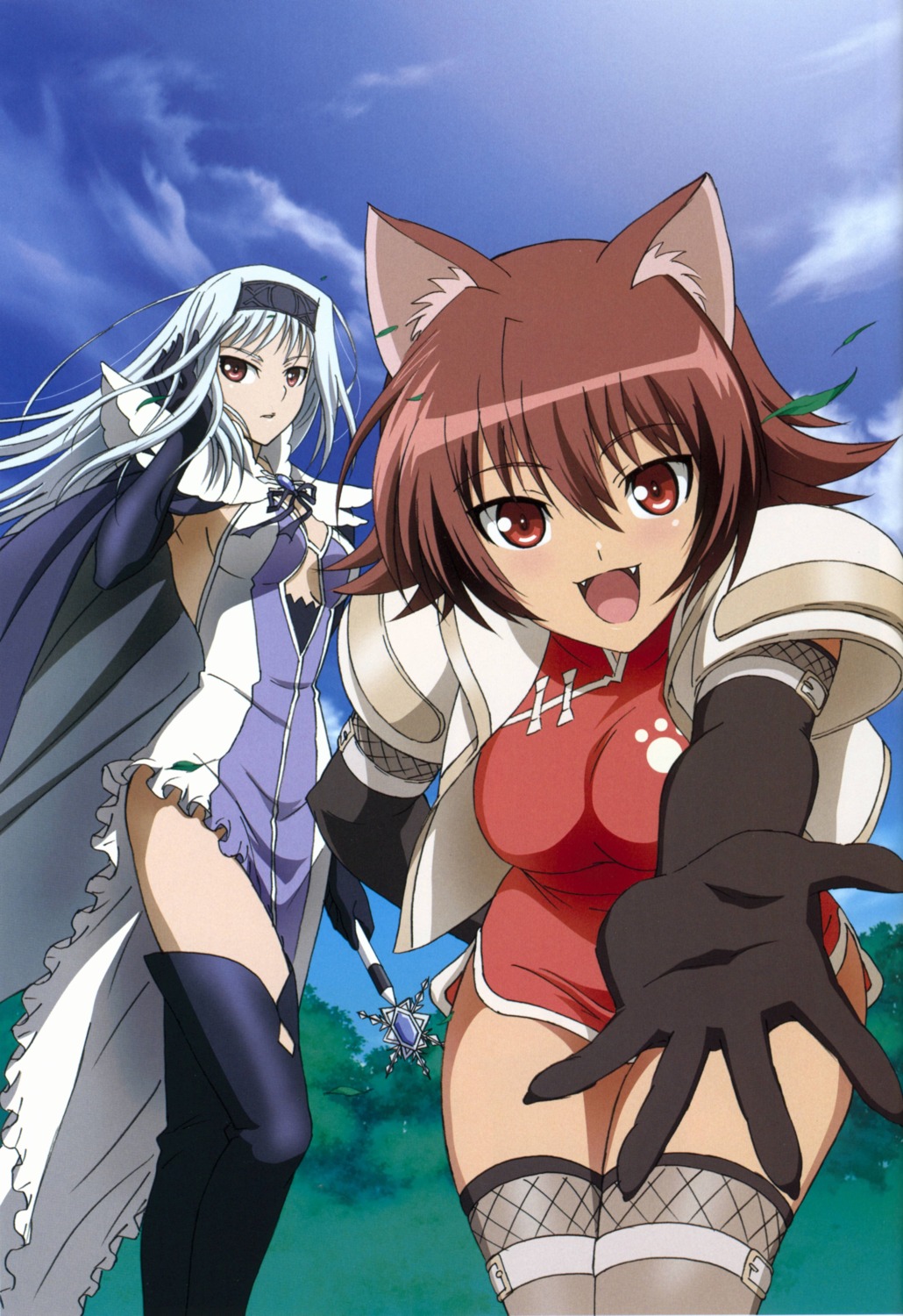 animal_ears, blanc_neige, mao, nekomimi, shining_tears, shining_wind, shining_world, thighhighs