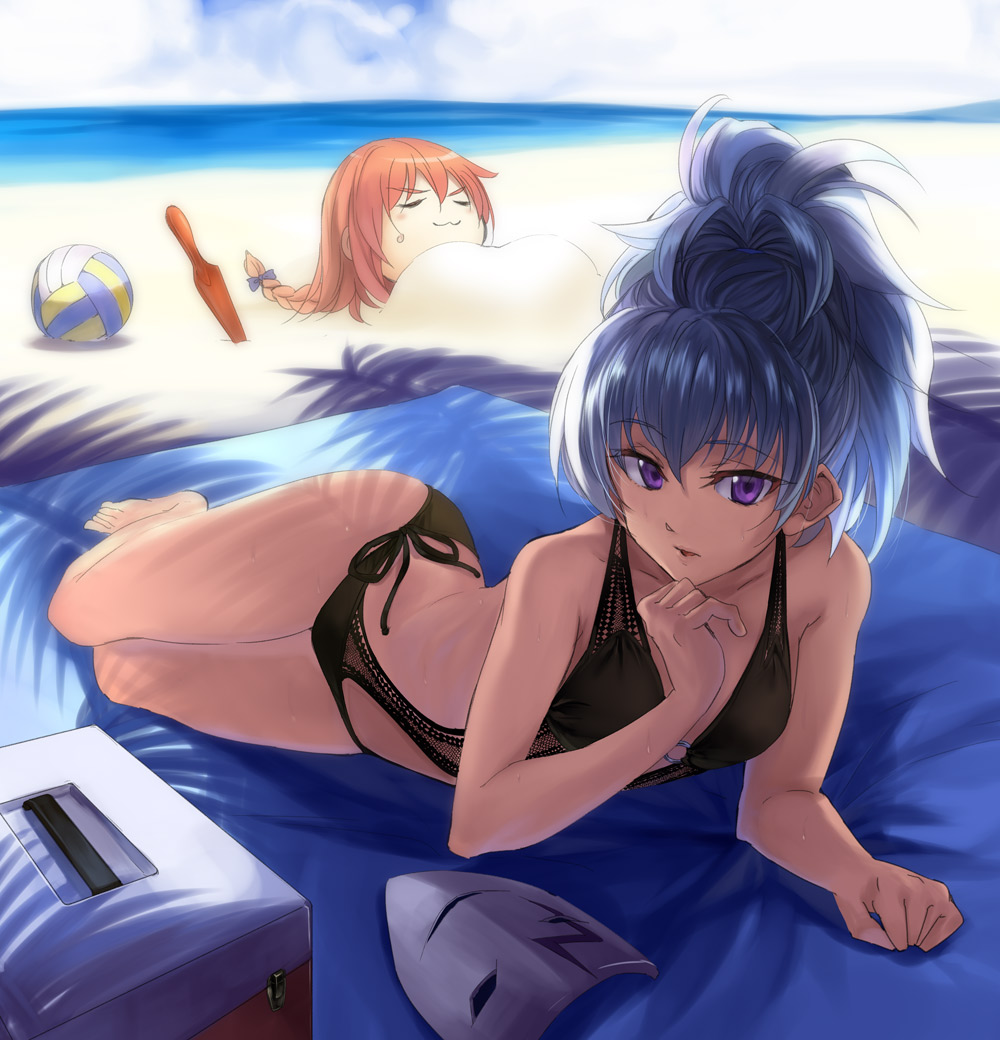 darker_than_black, kabotya, shion_pavlichenko, swimsuits, yin
