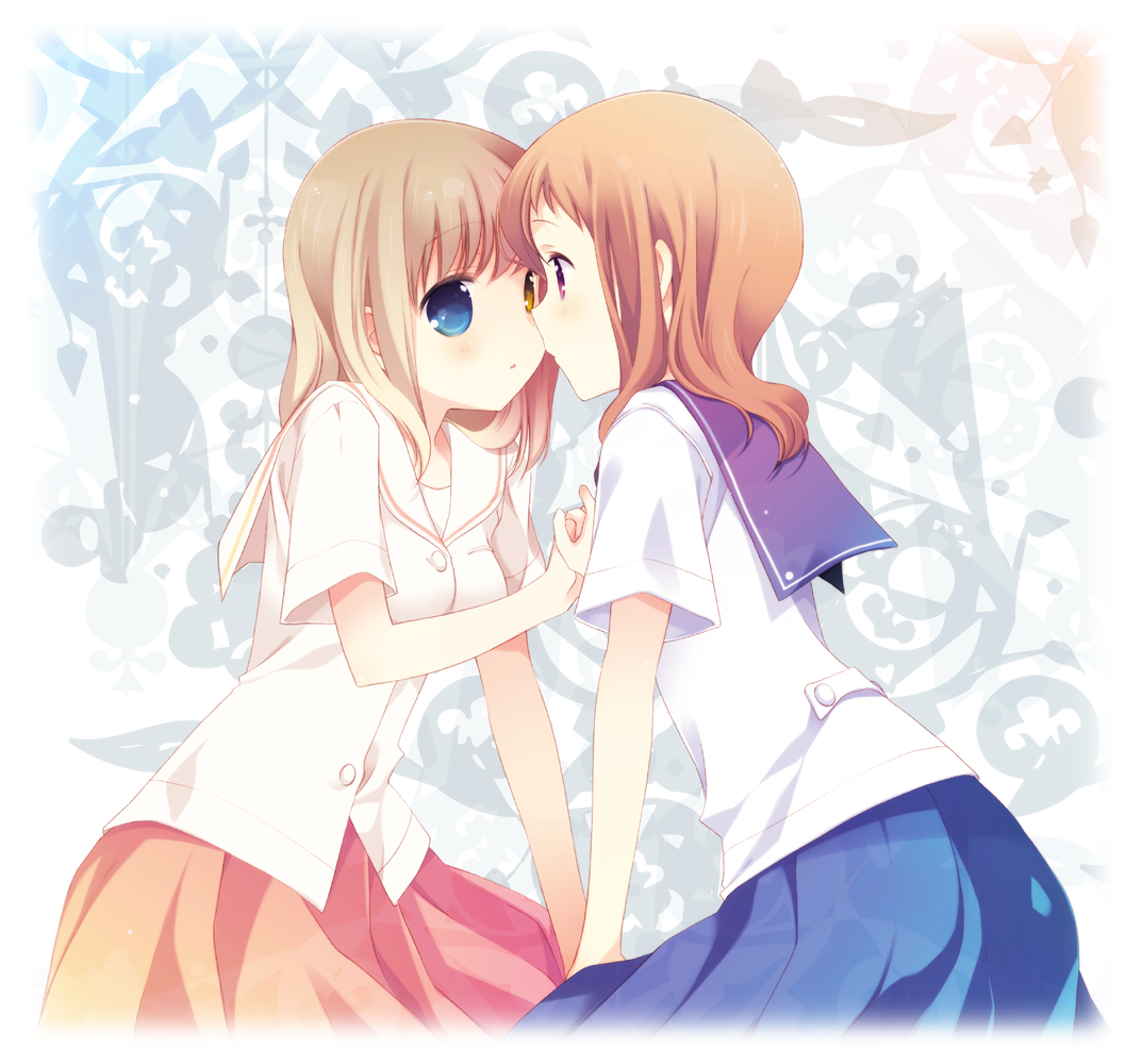 fukuji_mihoko, heterochromia, saki, seifuku, takei_hisa, tokumi_yuiko, yuri