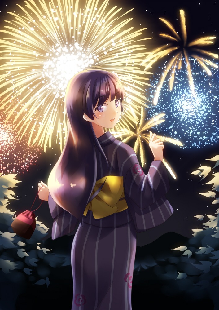aoi_usagi, gokou_ruri, ore_no_imouto_ga_konnani_kawaii_wake_ga_nai, yukata