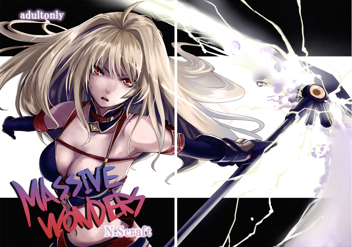 cleavage, fate_testarossa, gap, mahou_shoujo_lyrical_nanoha, mahou_shoujo_lyrical_nanoha_strikers, saimon_(pixiv)