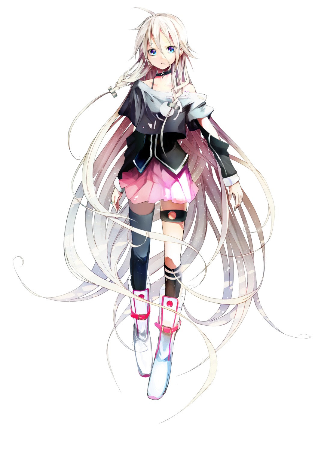 akasaka_aka, garter, ia_(vocaloid), thighhighs, vocaloid