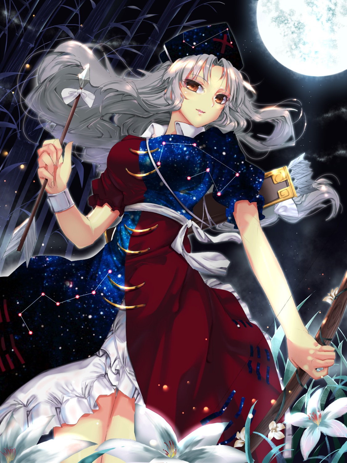 touhou, yagokoro_eirin, zhu_fun