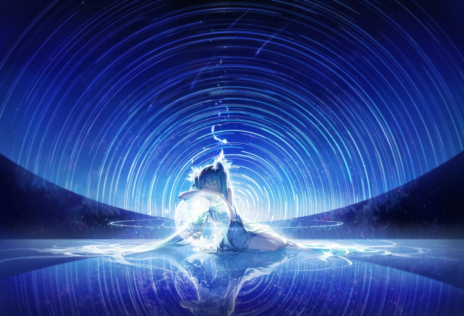 hatsune_miku, landscape, rella, vocaloid