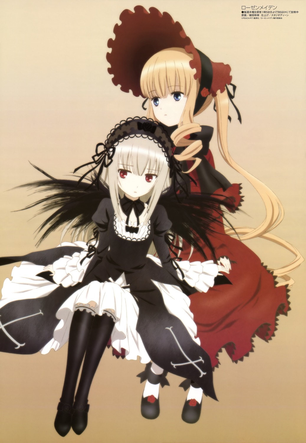 gothic_lolita, lolita_fashion, rozen_maiden, shinku, suigintou, ueda_kazuyuki