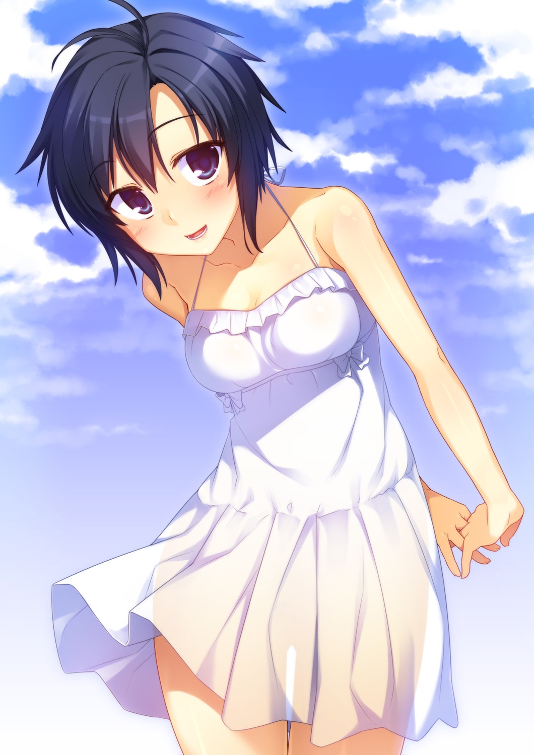 dress, kikuchi_makoto, racer_(magnet), summer_dress, the_idolm@ster