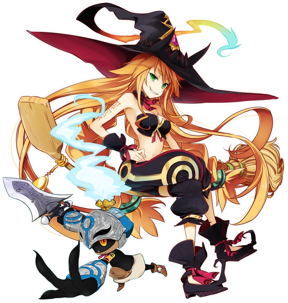 armor, majo_to_hyakkihei, metallica_(swamp_witch), minazuki_randoseru, sword, witch