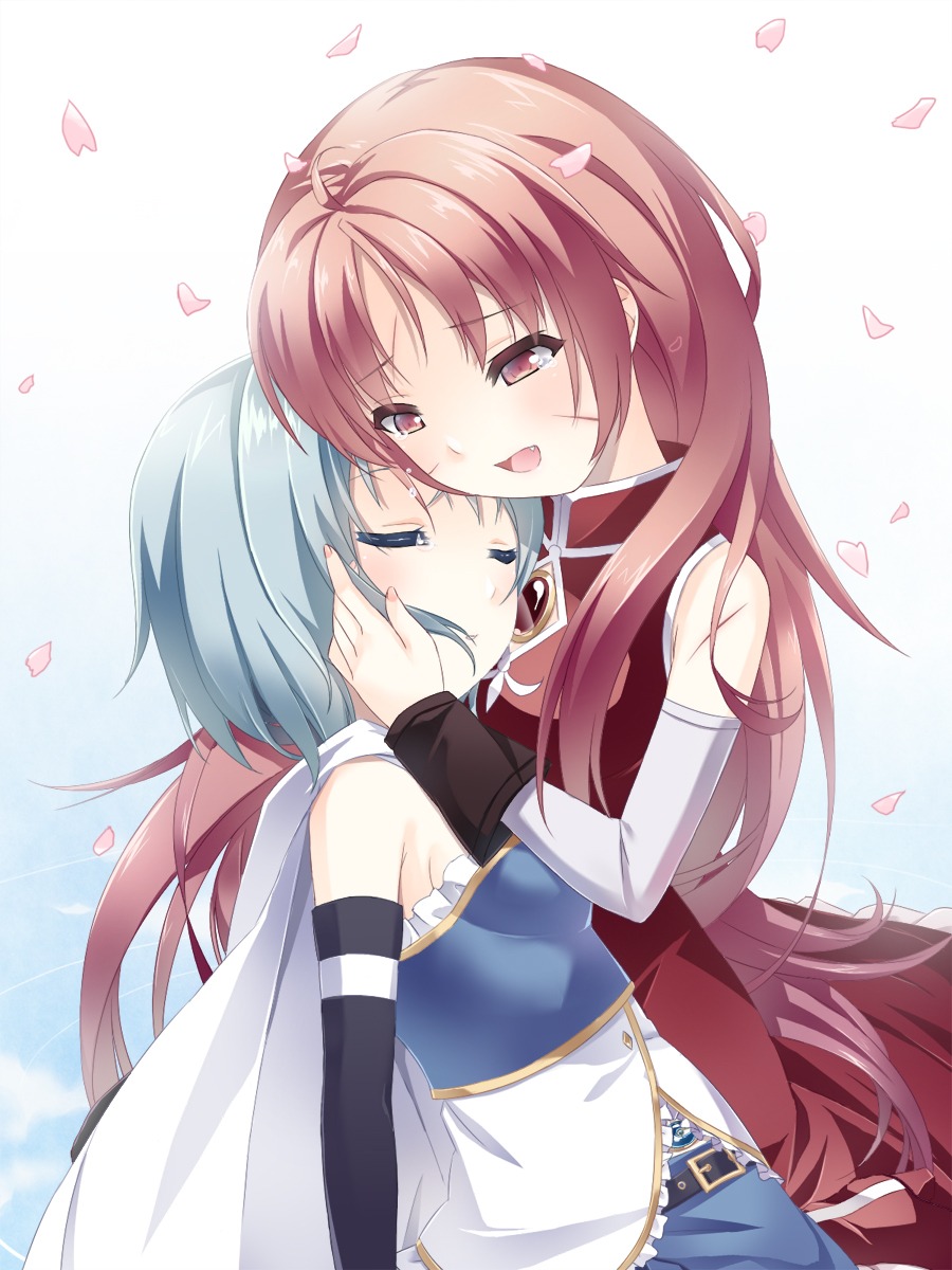 keito_(kazamatuli), mahou_shoujo_madoka_magica, miki_sayaka, sakura_kyouko, yuri