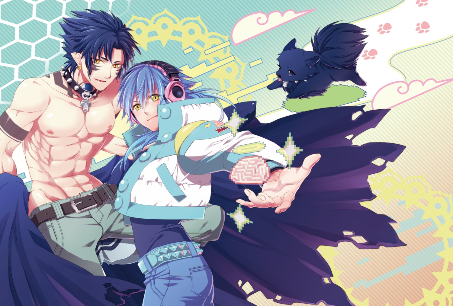 akatsuki_tomato, dramatical_murder, male, ren_(dramatical_murder), seragaki_aoba