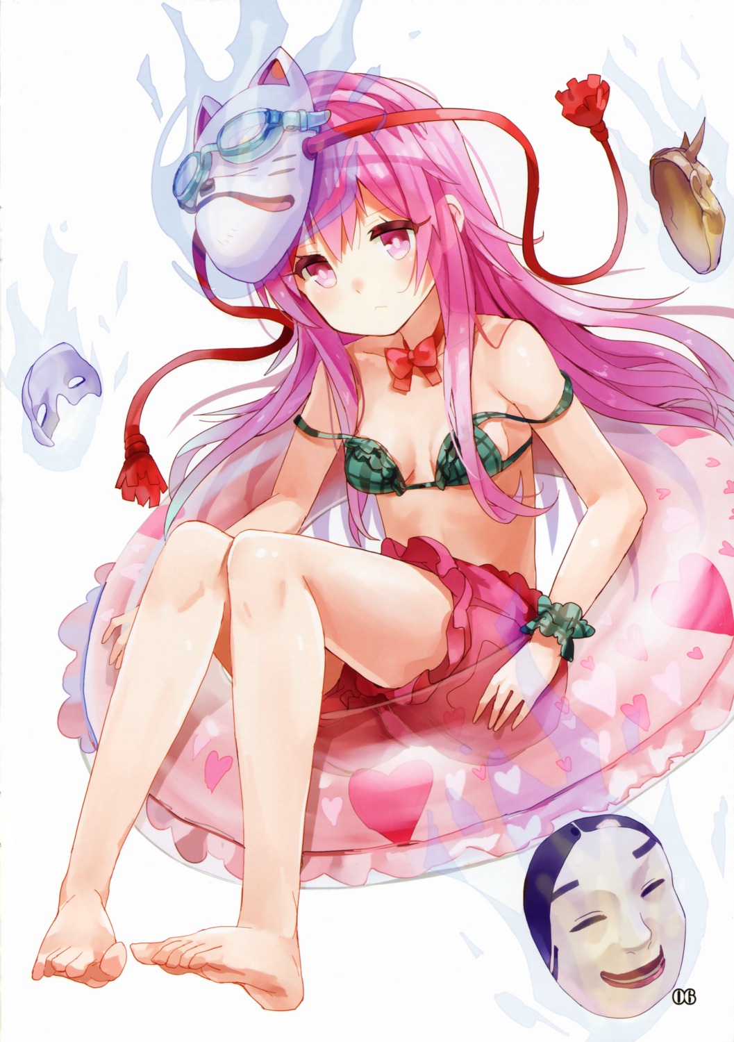 77gl, bikini, feet, hata_no_kokoro, nanaho_denko, swimsuits, touhou