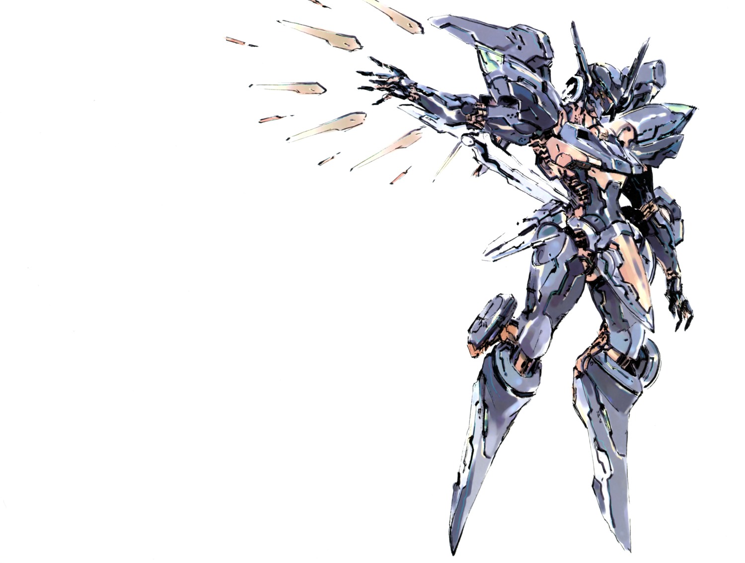 anubis:_zone_of_the_enders, jehuty, mecha, shinkawa_yoji, sword, wings, zone_of_the_enders