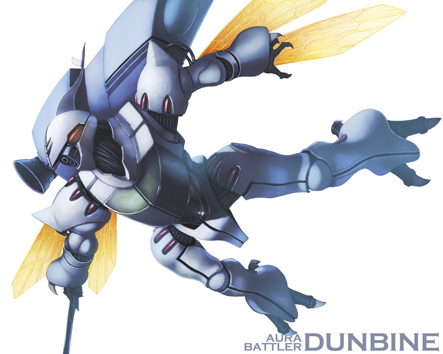 aura_battler_dunbine, itou_(onsoku_tassha), mecha, sword, wings