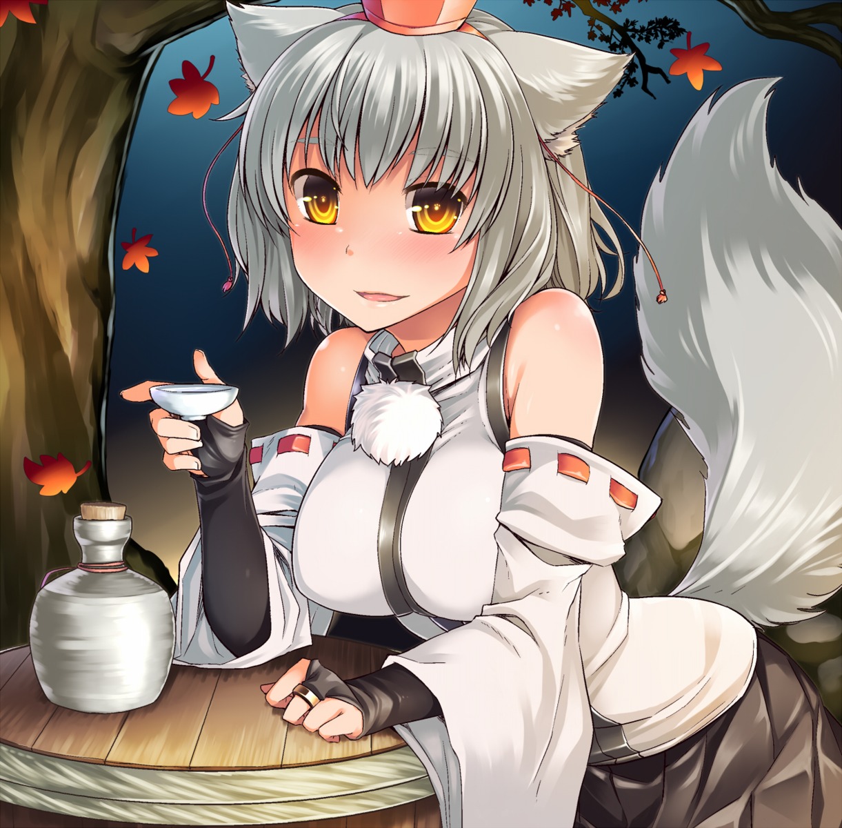 animal_ears, inubashiri_momiji, luliao, tail, touhou