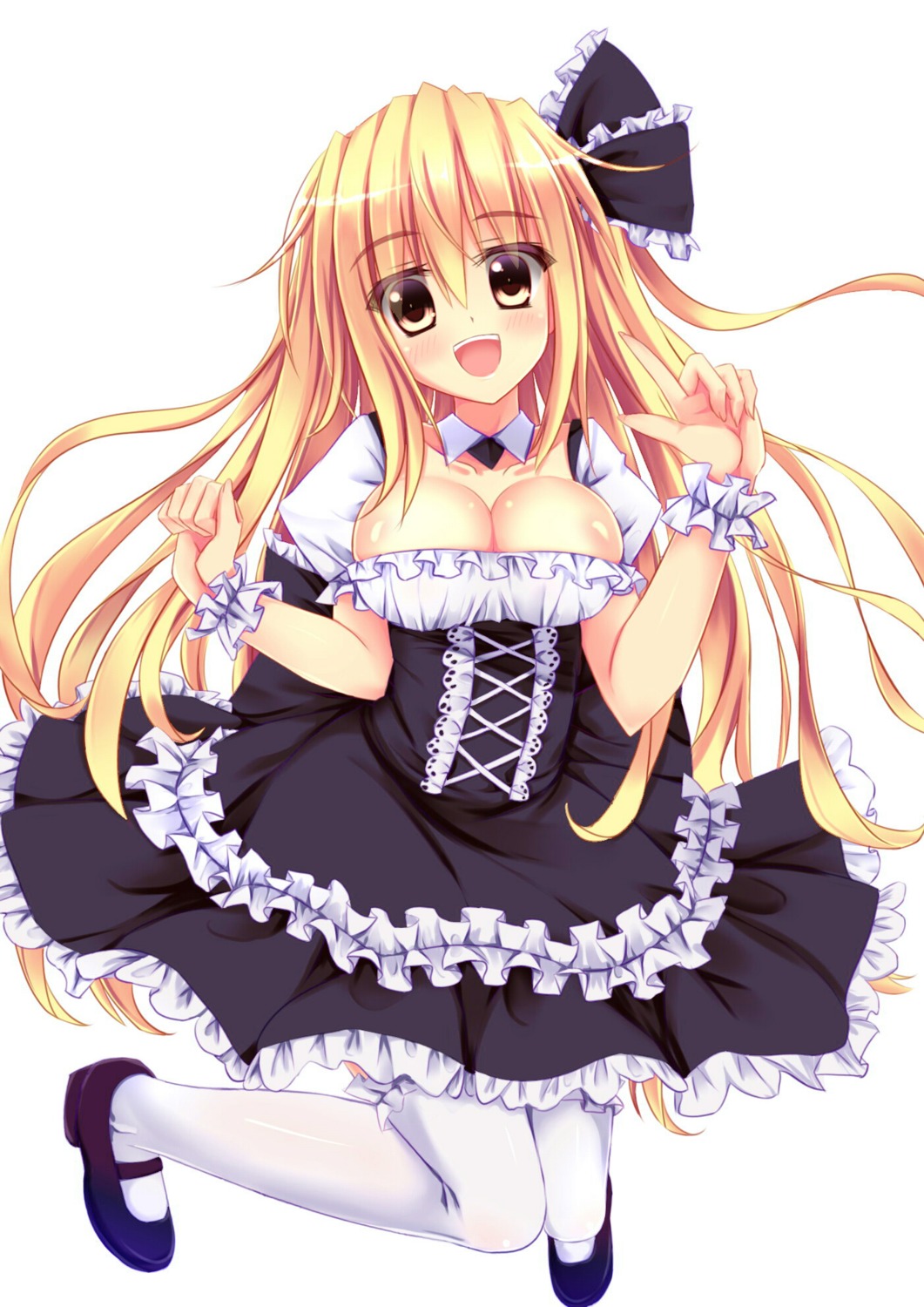 dress, nanairo_fuusen, thighhighs