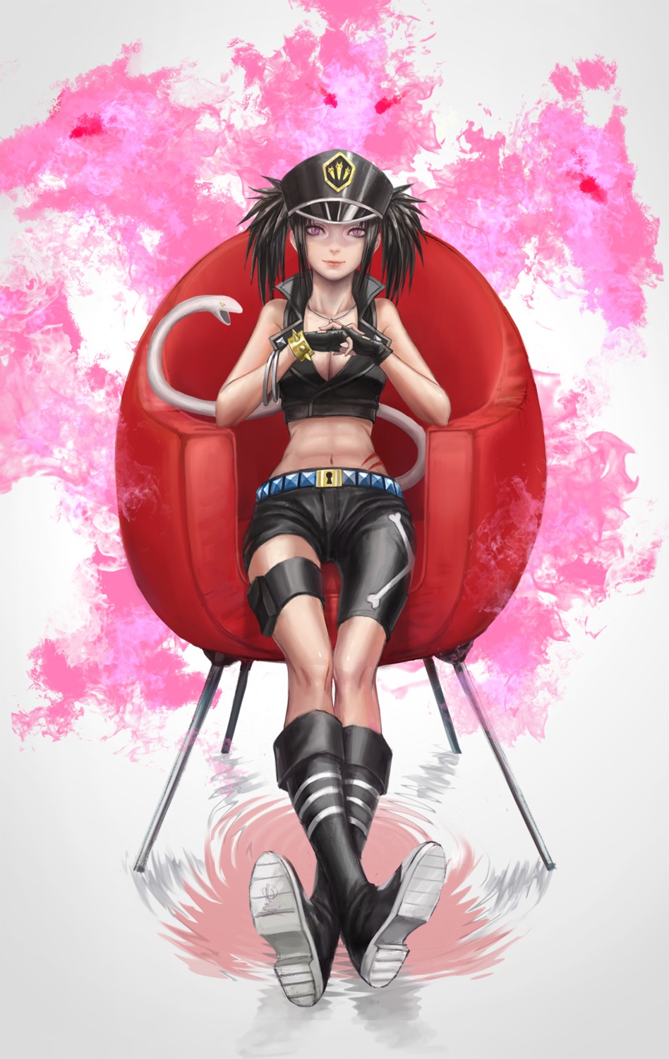 beros, blood_lad, cleavage, infukun, tail