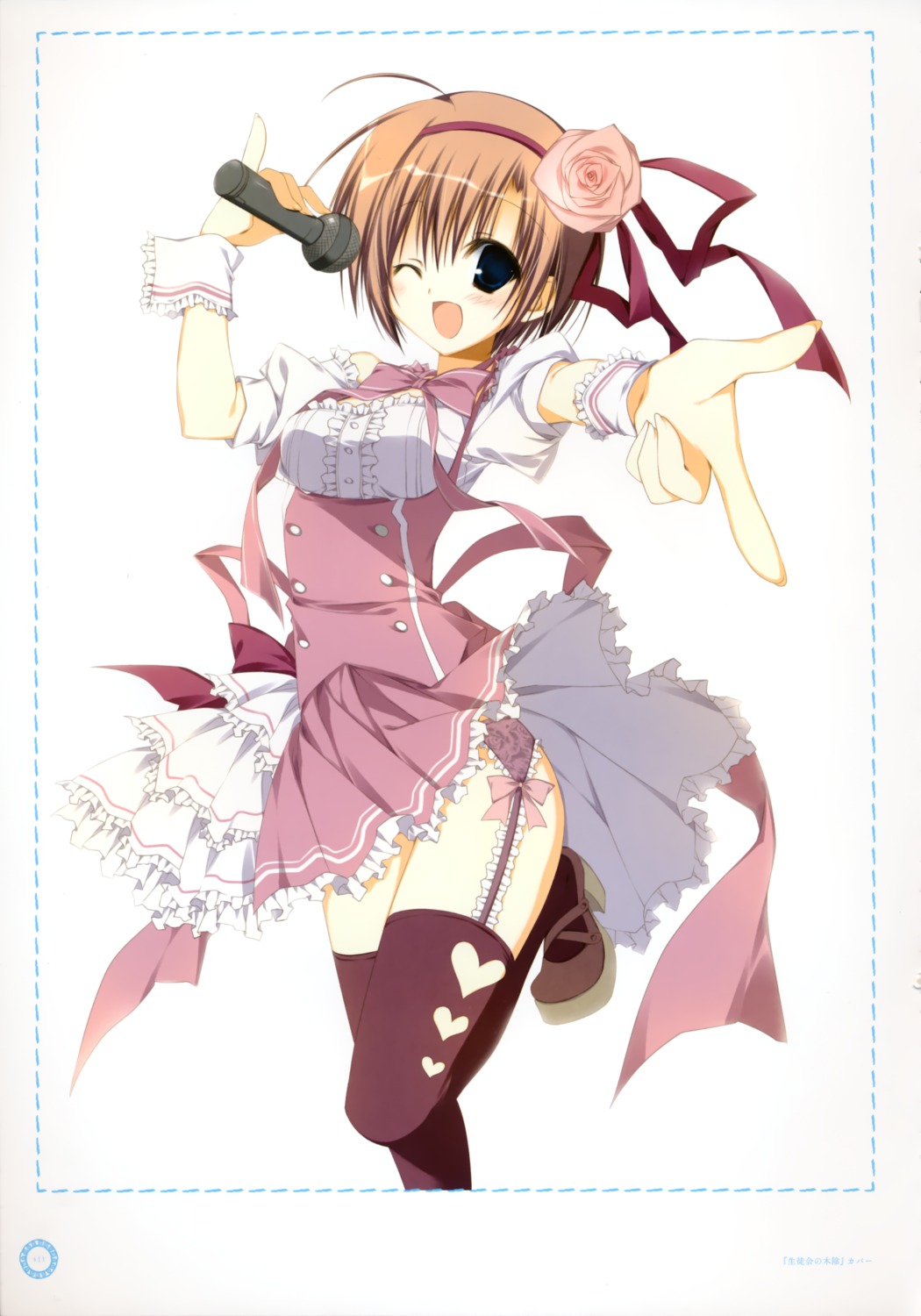 garter_belt, inugami_kira, seitokai_no_ichizon, stockings, thighhighs, uchuu_meguru