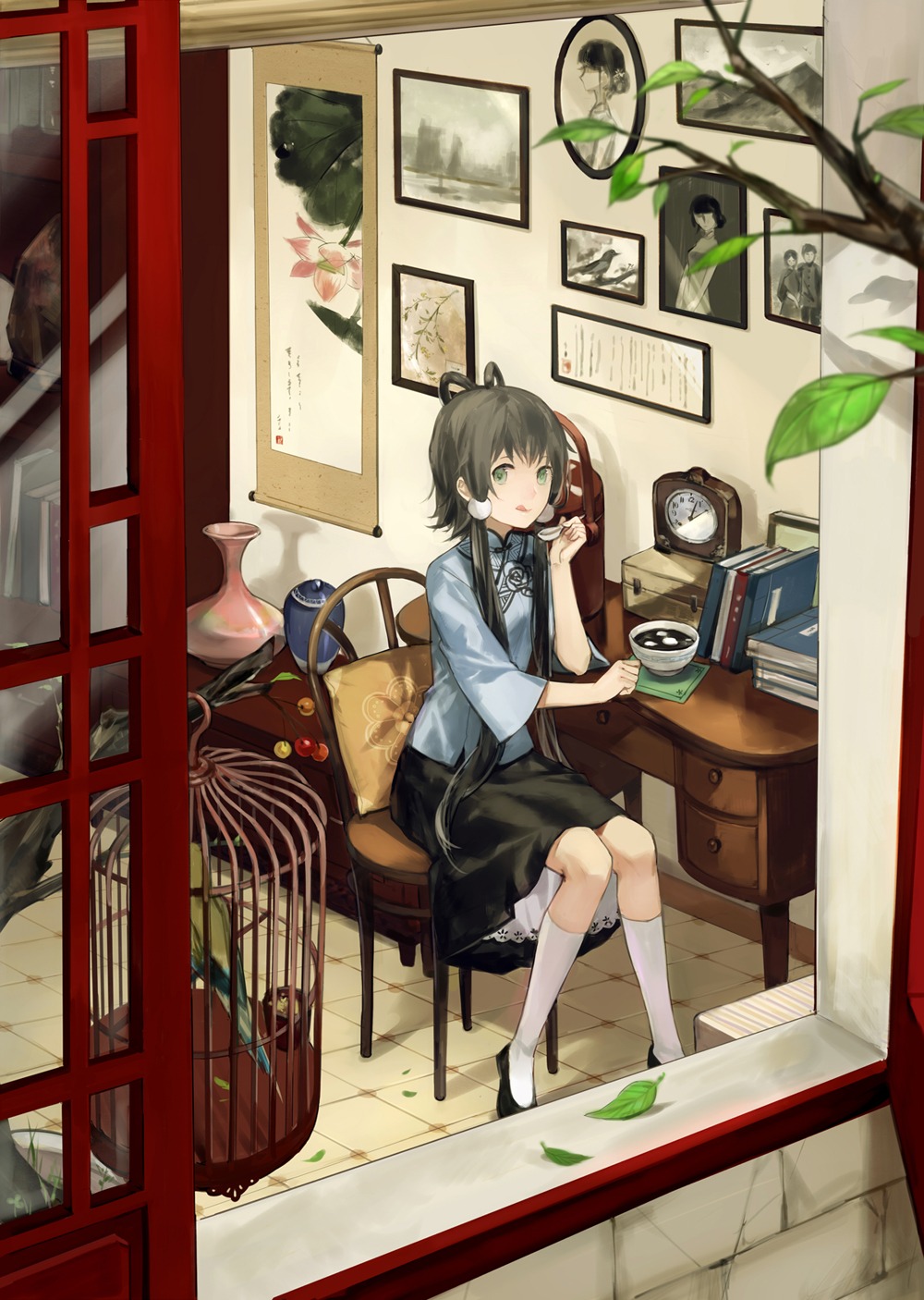 asian_clothes, cotta, luo_tianyi, vocaloid