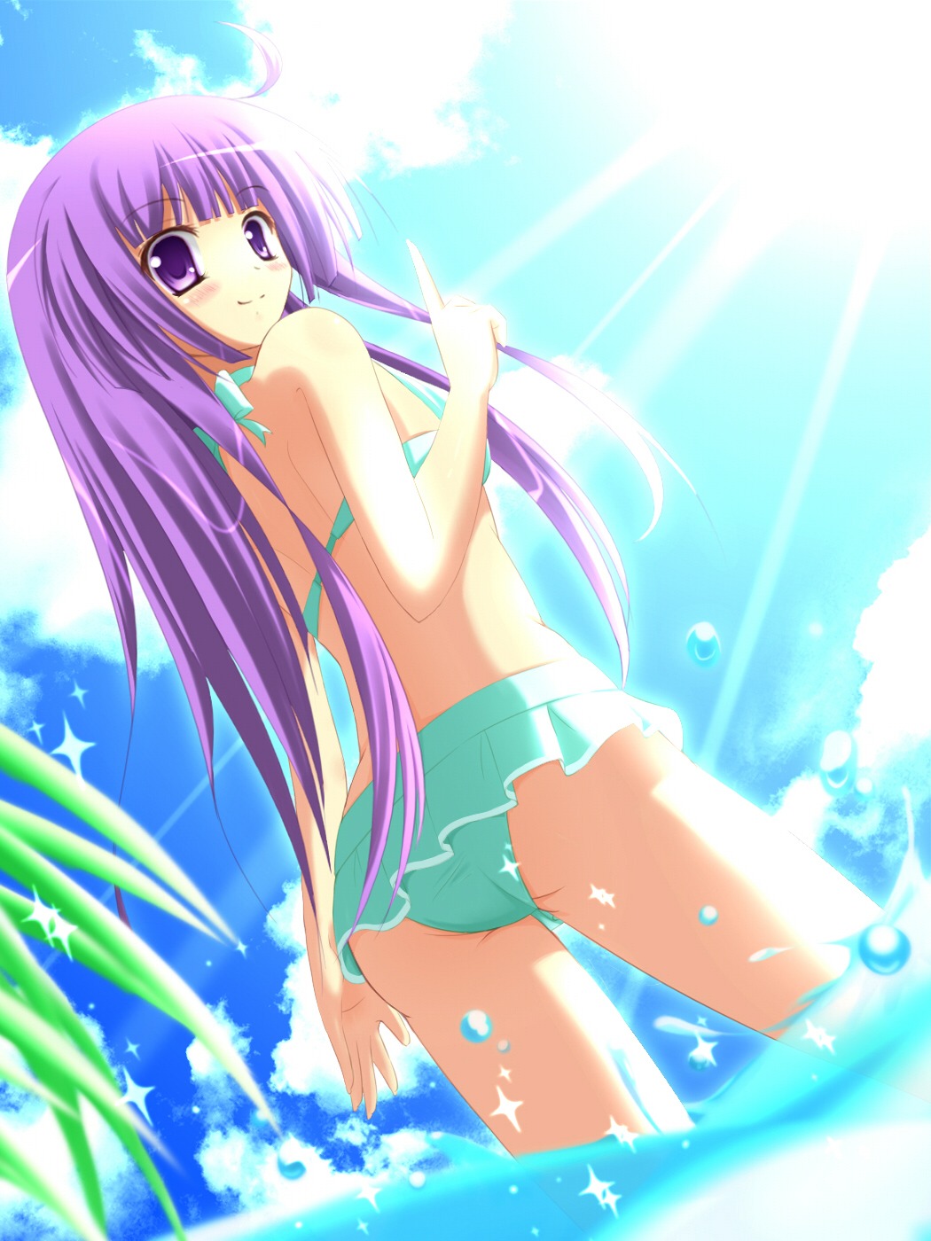 bikini, nanairo_fuusen, swimsuits