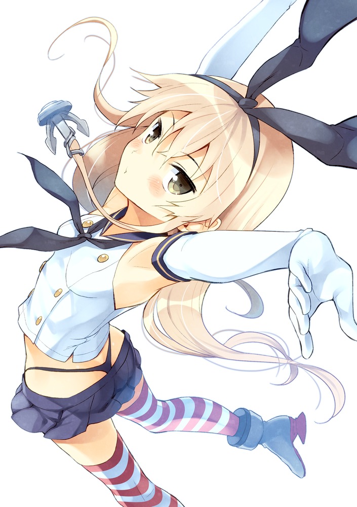 animal_ears, bunny_ears, kantai_collection, komi_zumiko, shimakaze_(kancolle), thighhighs, thong