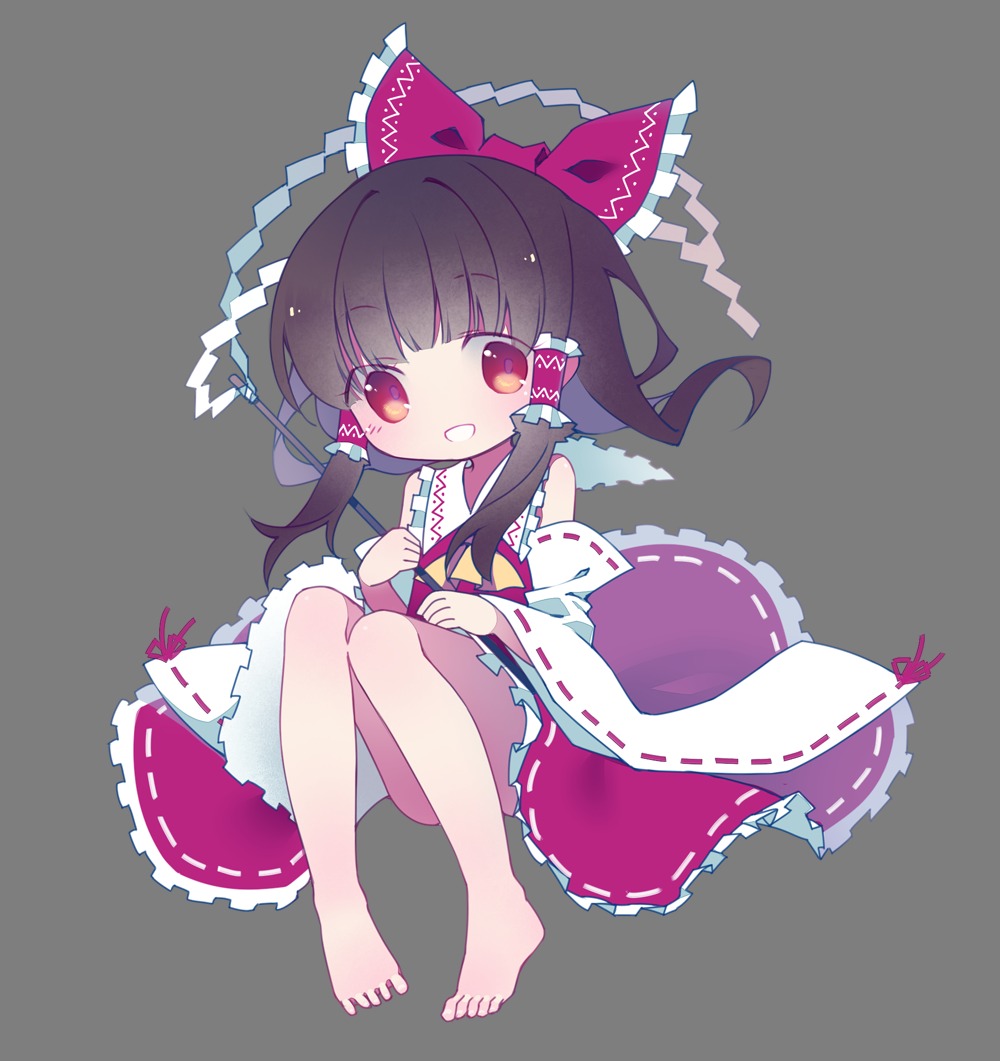 chibi, curtain, hakurei_reimu, miko, touhou, transparent_png
