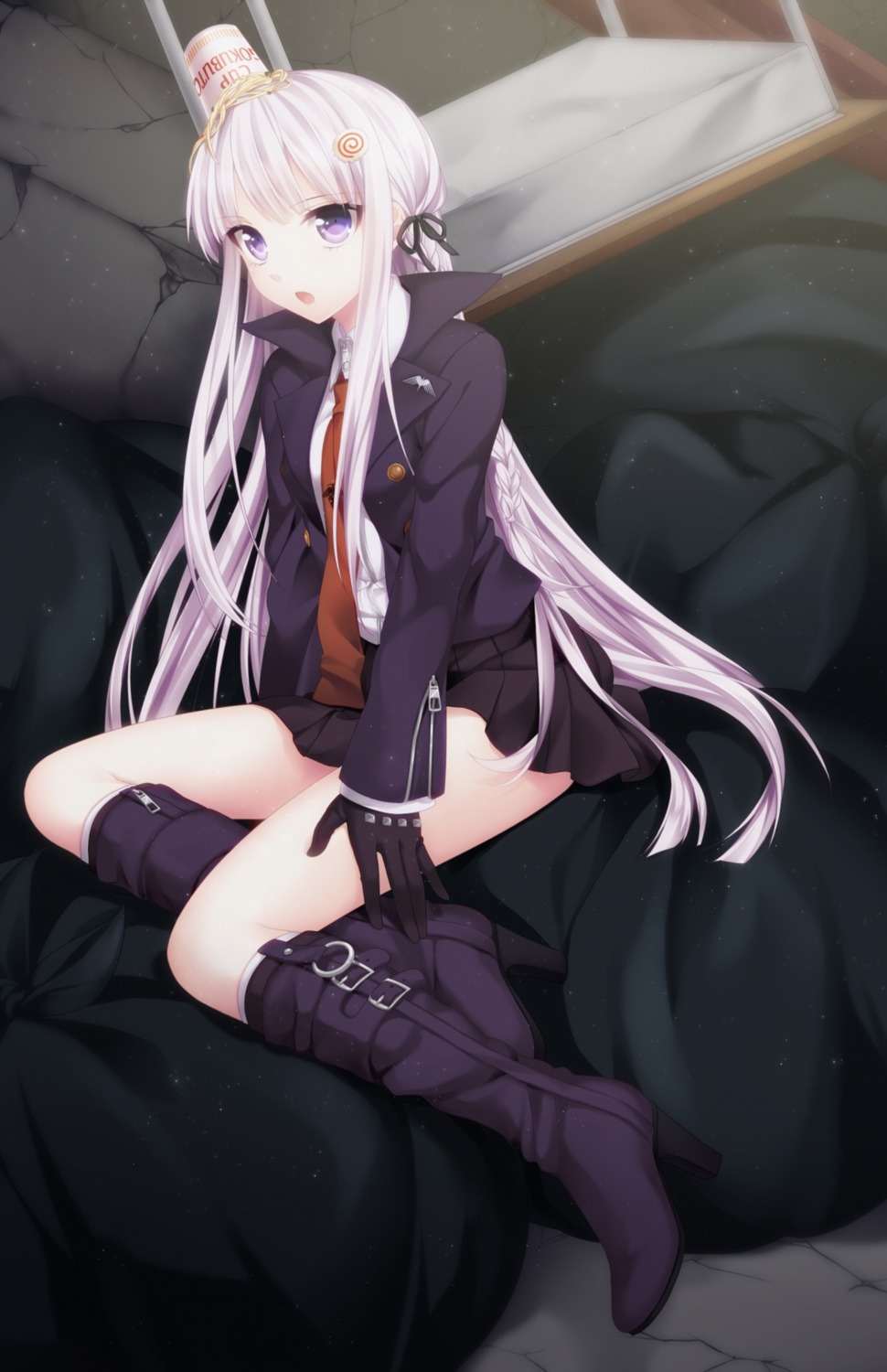 dangan-ronpa, etou, heels, kirigiri_kyouko