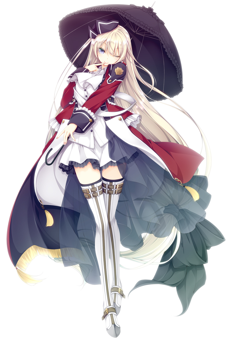 kisaki_ena, luna_lia, mahou_sensou, thighhighs