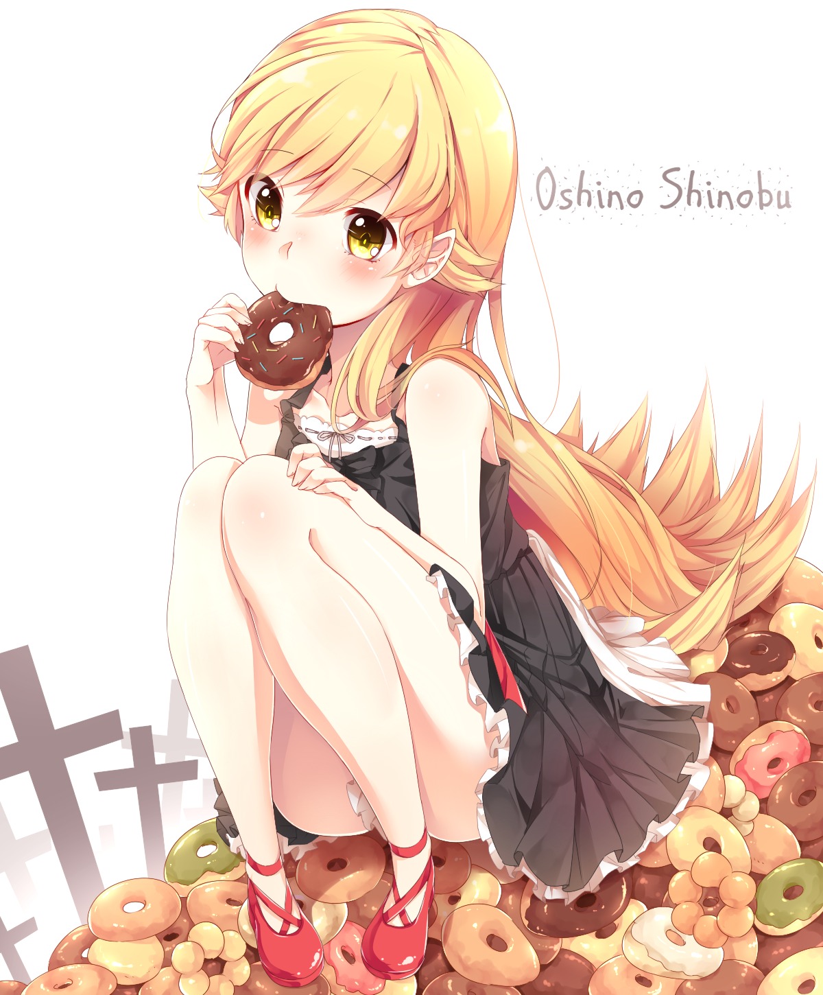 bakemonogatari, monogatari_(series), nisemonogatari, oshino_shinobu, umeno_(shio1205)