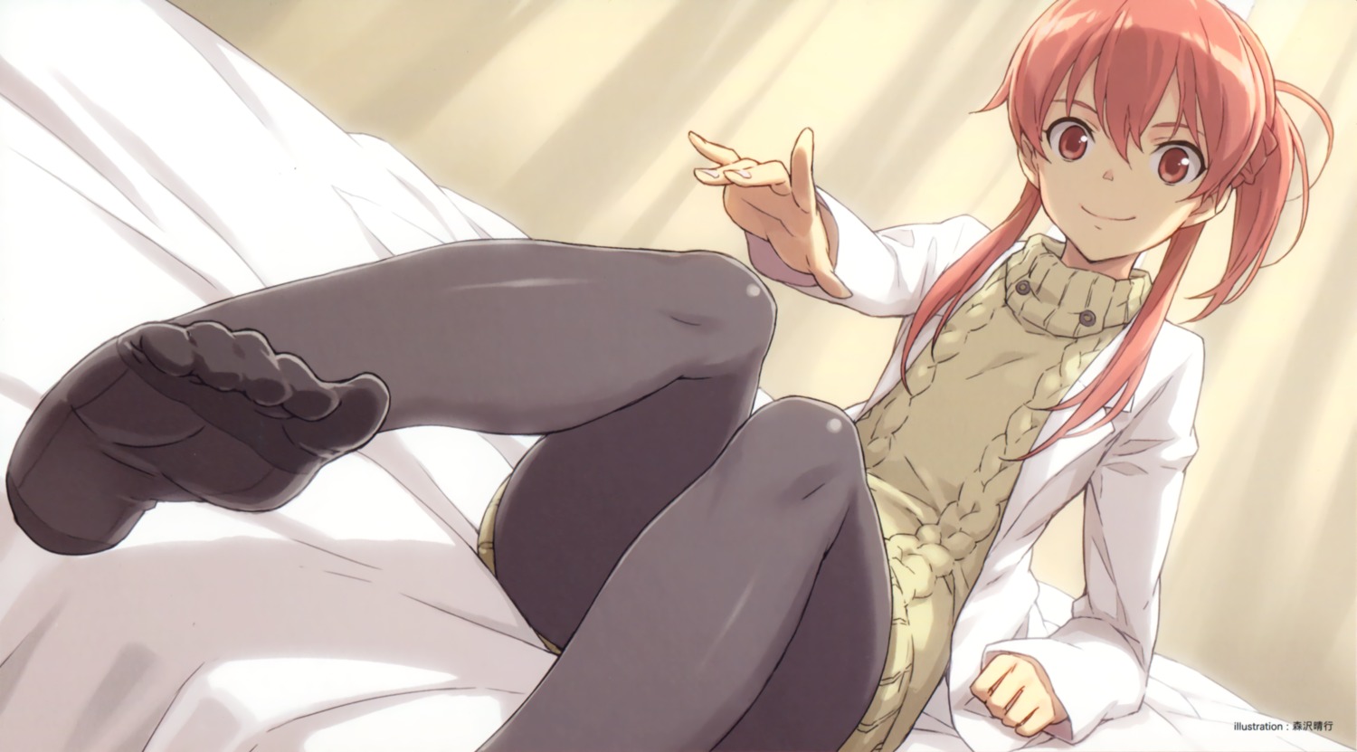 endcard, morisawa_haruyuki, pantyhose, sasami-san@ganbaranai, yagami_tsurugi