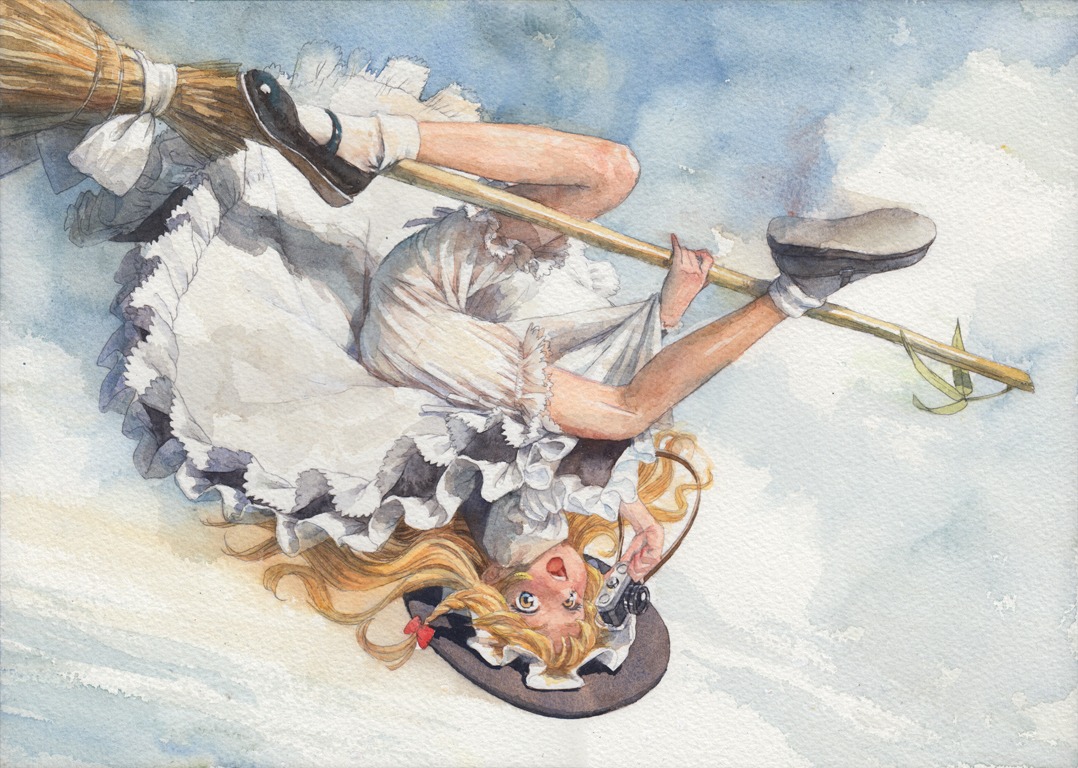 bloomers, kirisame_marisa, misawa_hiroshi, touhou, witch