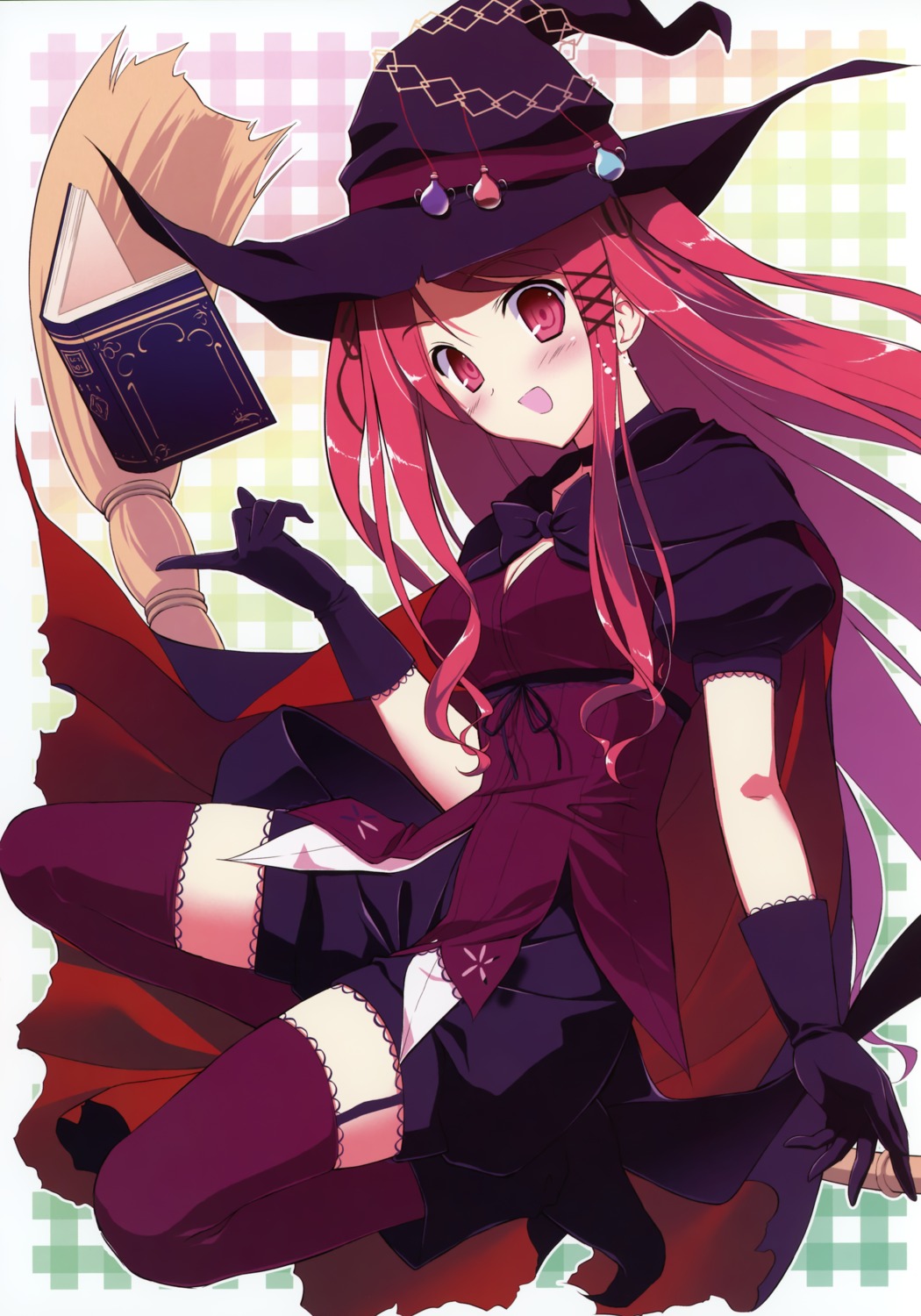 fumio, hinomiya_ayari, stockings, thighhighs, windmill_oasis, witch, witch's_garden