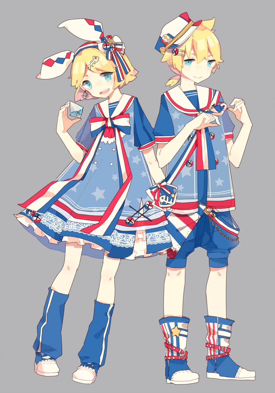 kagamine_len, kagamine_rin, saya556, vocaloid