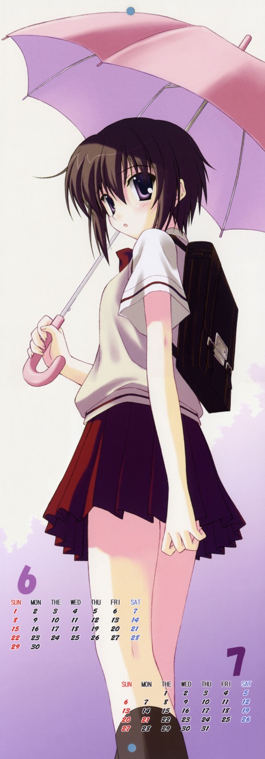 bamboo_blade, calendar, kawazoe_tamaki, nanao_naru, seifuku, stick_poster