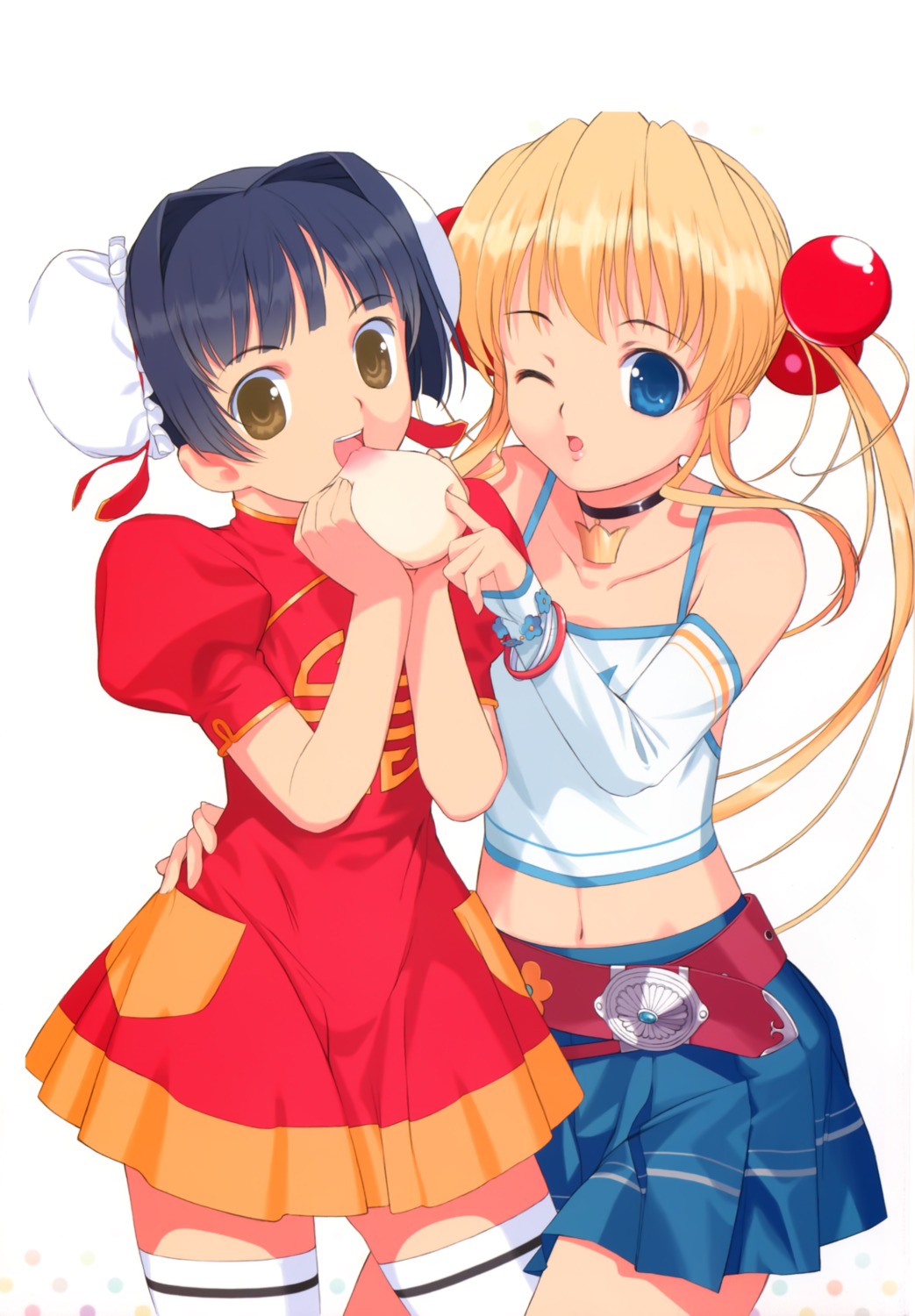 amatsuka_rikka, amatsuka_seika, baby_princess, dress, mibu_natsuki, thighhighs