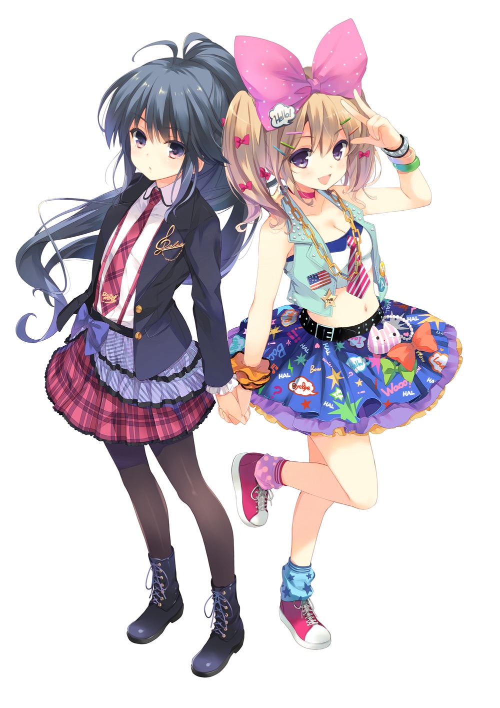 chitose_haru, kumagai_eri, ohara_tometa, ongaku_shoujo, pantyhose, sakura_koharu