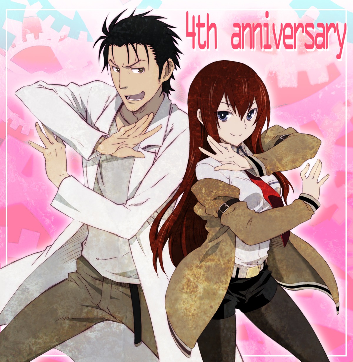 makise_kurisu, okabe_rintarou, steins;gate, syow-maru
